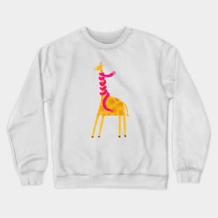 Giraffe in a scarf Crewneck Sweatshirt